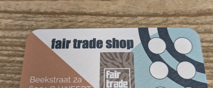 Goed voornemen: Fair Trade Shop stempelkaart